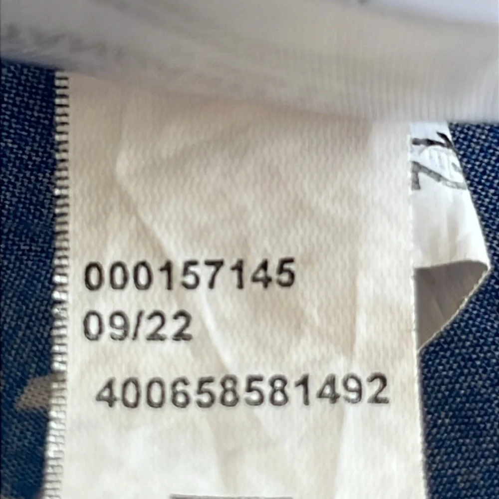 Croft & Barrow Smock Sleeveless Midi Dress Geometric Design M Blue White Casual. - Picture 9 of 12